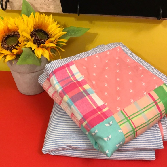 Tommy Hilfiger Other - Tommy Hilfiger Pink Quilted Cal King Pillow Shams